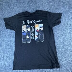 Crunchyroll Jujutsu Kaisen T Shirt Mens Large Black Cotton Adventure‎ Anime